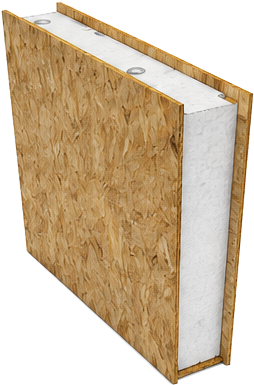 Wood-faced structural insulated panel with OSB or plywood facings