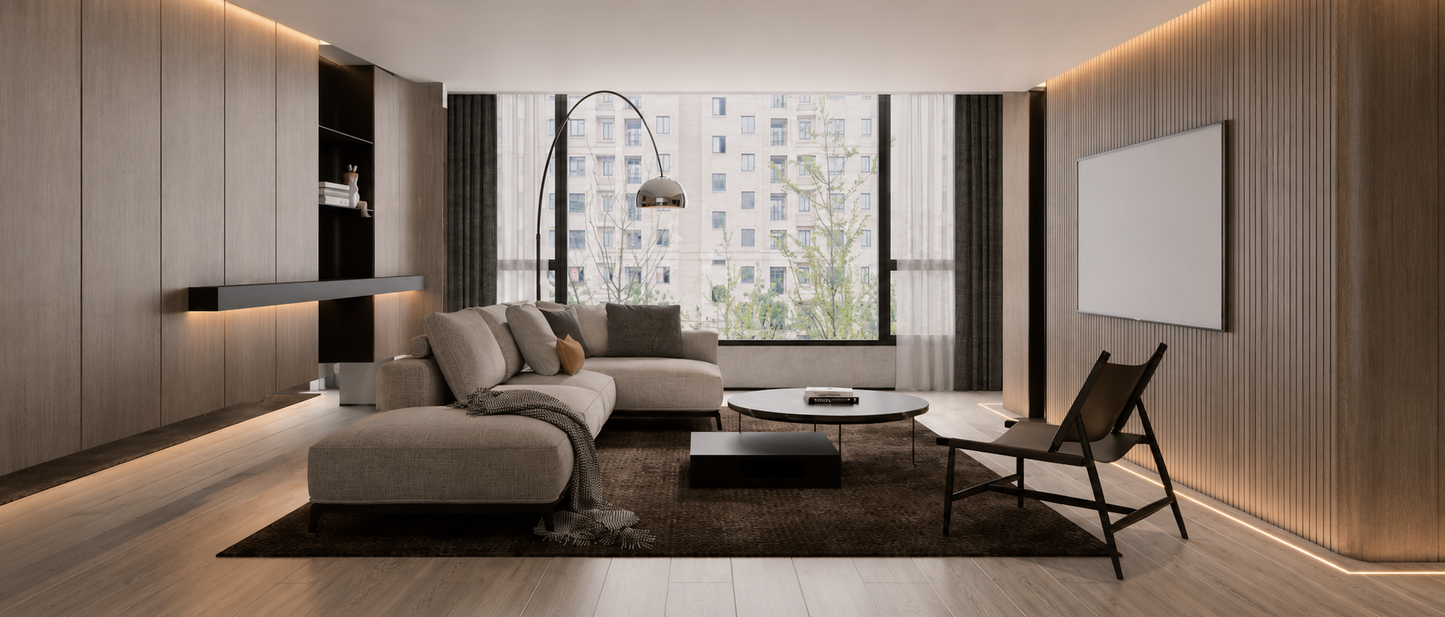 ArkiDecor architectural mineral wall panels in a modern interior
