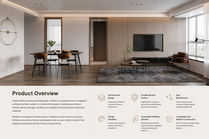 ArkiDecor architectural mineral finish system overview