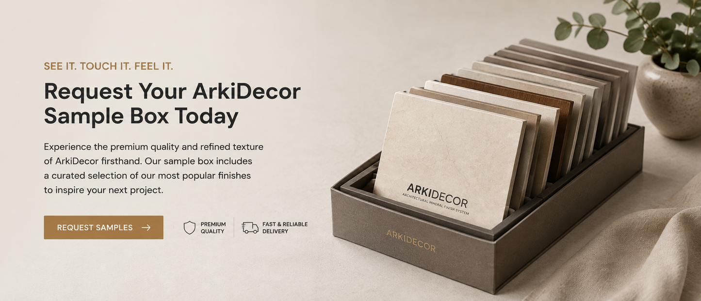 ArkiDecor mineral finish panel sample request