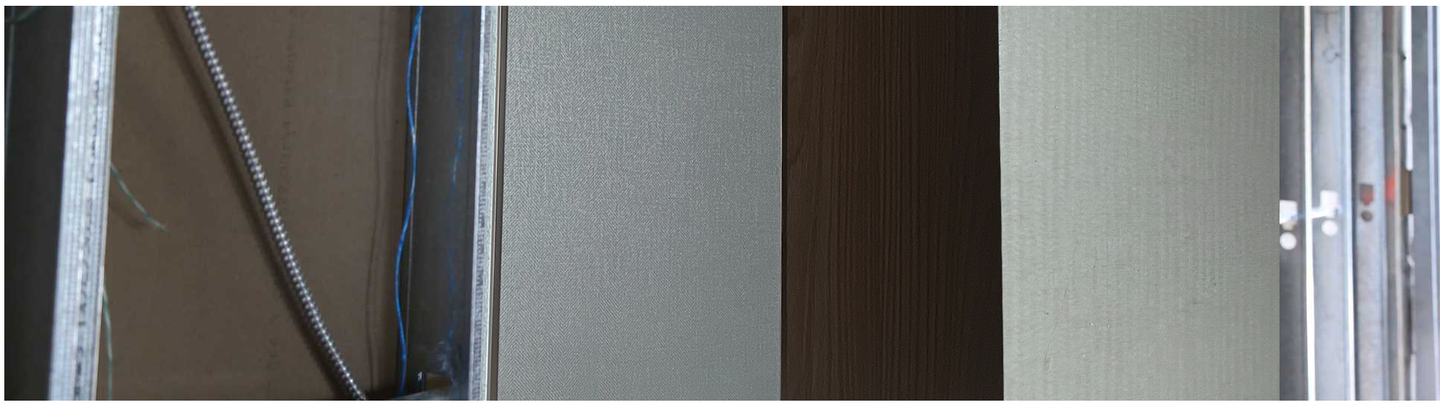 ArkiDecor mineral wall panel installation on metal framing