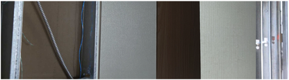 ArkiDecor mineral wall panel installation on metal framing