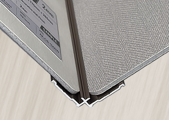 ArkiTrim 2 mm aluminum internal corner profile for ArkiDecor panels
