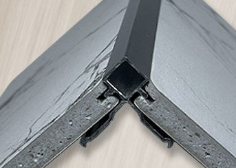 ArkiTrim 9 mm aluminum external corner profile for ArkiDecor panels
