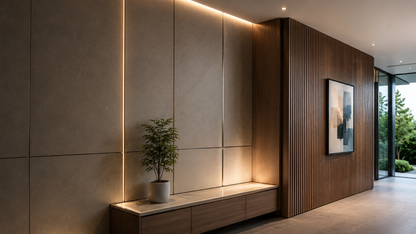 ArkiTrim panel connection system used with architectural mineral wall panels